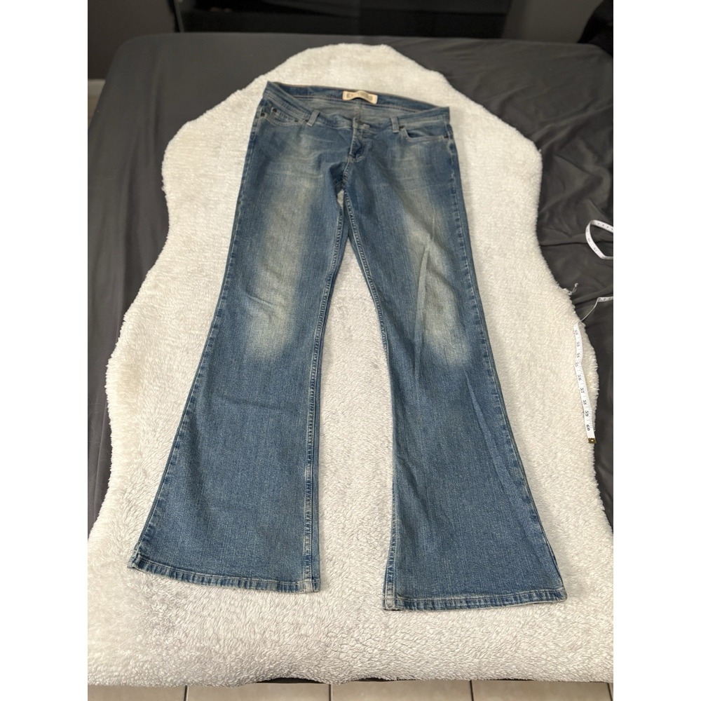 Express Precision Fit Cetine Flare Western Denim Jeans Size 14L‎ Pants Stretch